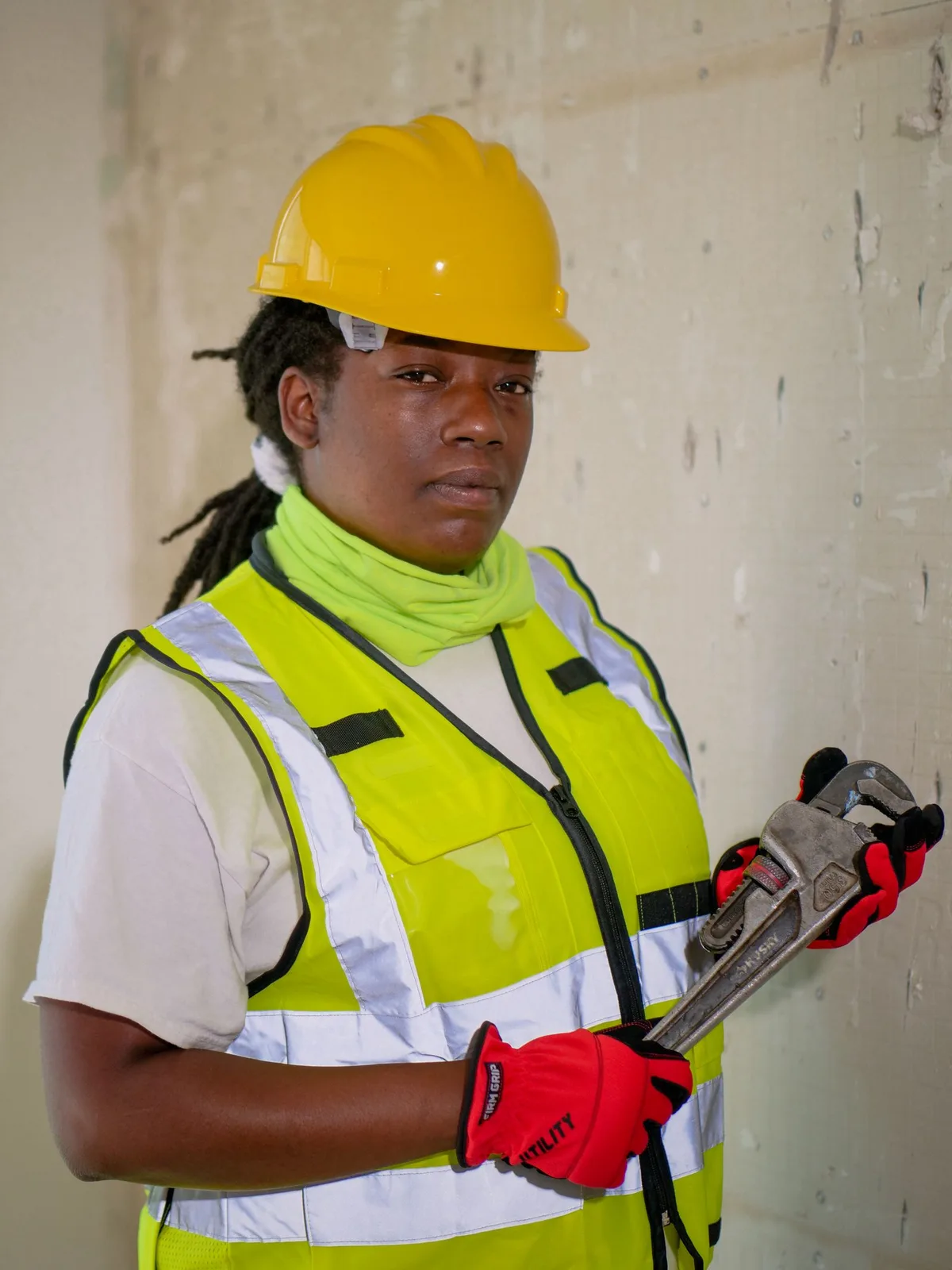 A technician fixing a fault in a rental unit